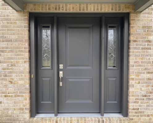 steel entry door with sidelights