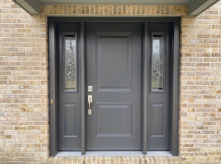 steel entry door with sidelights